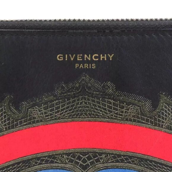 Auth GIVENCHY Clutch Bag Black/Multicolor Leather authentic - Picture 5 of 13